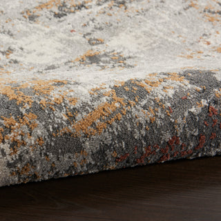 The Rug Corner Nourison Home Tangra TNR03 GRYMT Area Rugs  