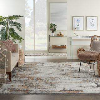 The Rug Corner Nourison Home Tangra TNR03 GRYMT Area Rugs  