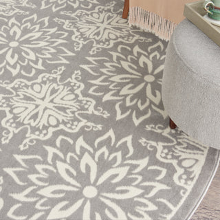 The Rug Corner Nourison Home Nourison Home - Jubilant Ivory/Grey Area Rug JUB06  