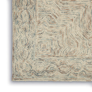 The Rug Corner Nourison Home Nourison Home - Interlock Blue/Ivory Area Rug ITL03  