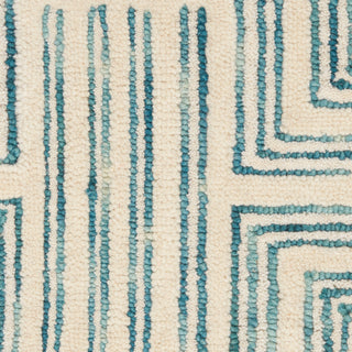 Nourison Home - Interlock Ivory/Turquoise Area Rug ITL06