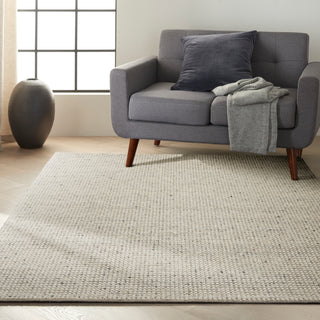 Calvin Klein Textured Dots - Silver Area Rug CK80