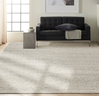 Calvin Klein Textured Dots - Silver Area Rug CK80