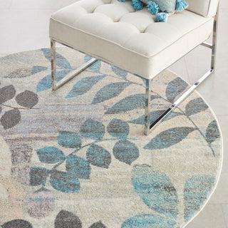 The Rug Corner Nourison Home Nourison Home - Tranquil Ivory/Light Blue Area Rug TRA01  