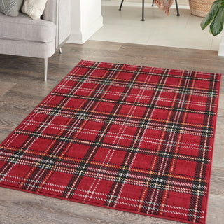 The Rug Corner Nourison Home Grafix GRF03 RED Area Rugs  