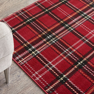 The Rug Corner Nourison Home Grafix GRF03 RED Area Rugs  