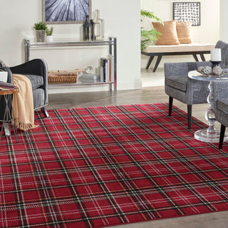 The Rug Corner Nourison Home Grafix GRF03 RED Area Rugs  
