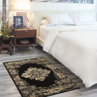 The Rug Corner Nourison Home Nourison Home - Grafix Black Area Rug GRF14  