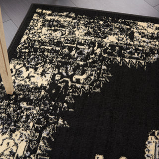 The Rug Corner Nourison Home Nourison Home - Grafix Black Area Rug GRF14  
