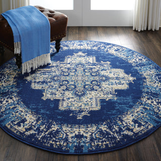 The Rug Corner Nourison Home Nourison Home - Grafix Navy/Blue Area Rug GRF14  