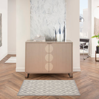 Nourison Home - Grafix White/Grey Area Rug GRF18