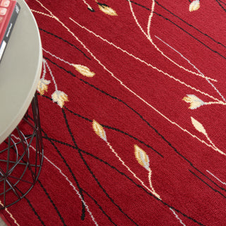 The Rug Corner Nourison Home Grafix GRF15 RED Area Rugs  