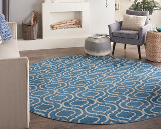 The Rug Corner Nourison Home Jubilant JUB19 BLUE Area Rugs  