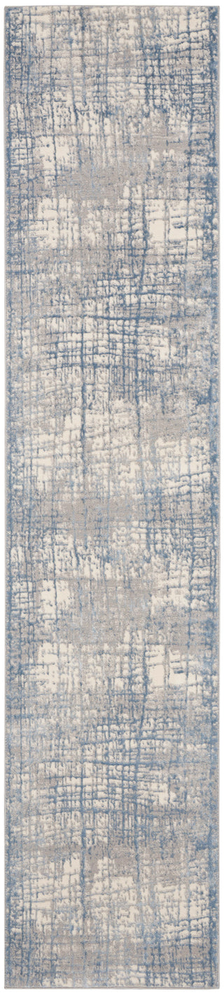 The Rug Corner Calvin Klein Calvin Klein Rush - Ivory/Blue Area Rug CK950  