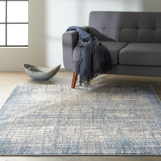 The Rug Corner Calvin Klein Calvin Klein Rush - Ivory/Blue Area Rug CK950  