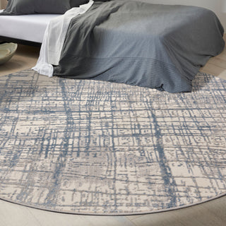 The Rug Corner Calvin Klein Calvin Klein Rush - Ivory/Blue Area Rug CK950  