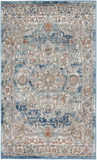 The Rug Corner Nourison Home Nourison Home - Quarry Ivory/Blue Area Rug QUA11  