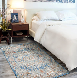 The Rug Corner Nourison Home Nourison Home - Quarry Ivory/Blue Area Rug QUA11  