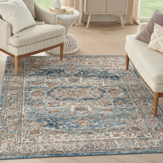 The Rug Corner Nourison Home Nourison Home - Quarry Ivory/Blue Area Rug QUA11  