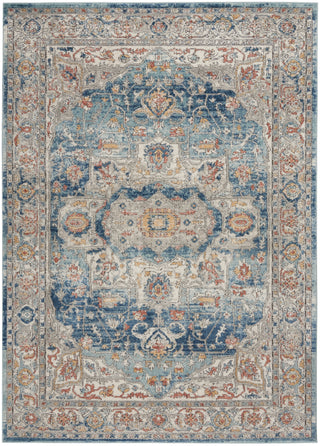 The Rug Corner Nourison Home Nourison Home - Quarry Ivory/Blue Area Rug QUA11  