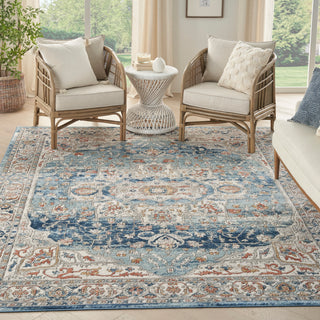 The Rug Corner Nourison Home Nourison Home - Quarry Ivory/Blue Area Rug QUA11  