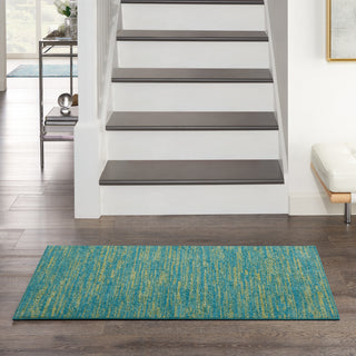The Rug Corner Nourison Home Nourison Home - Nourison Essentials Blue/Green Area Rug NRE01  