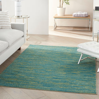 The Rug Corner Nourison Home Nourison Home - Nourison Essentials Blue/Green Area Rug NRE01  