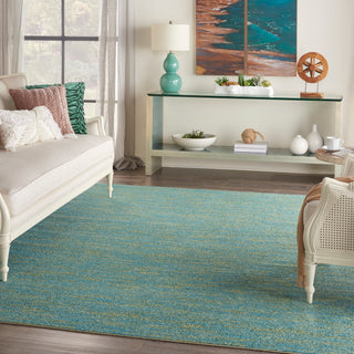 The Rug Corner Nourison Home Nourison Home - Nourison Essentials Blue/Green Area Rug NRE01  