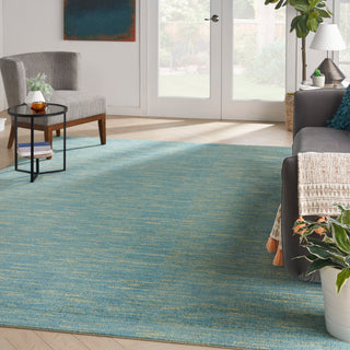 The Rug Corner Nourison Home Nourison Home - Nourison Essentials Blue/Green Area Rug NRE01  