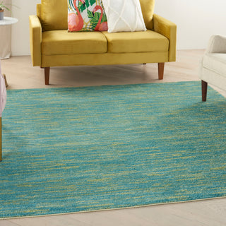 The Rug Corner Nourison Home Nourison Home - Nourison Essentials Blue/Green Area Rug NRE01  