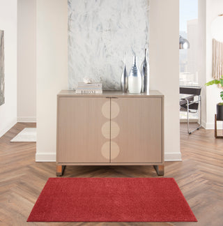The Rug Corner Nourison Home Nourison Home - Nourison Essentials Black/Red Area Rug NRE01  