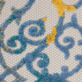 The Rug Corner Nourison Home Nourison Home - Aloha Ivory/Blue Area Rug ALH21  