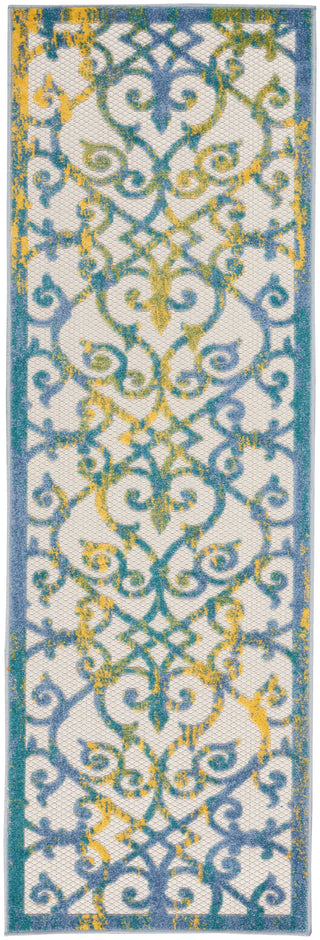 The Rug Corner Nourison Home Nourison Home - Aloha Ivory/Blue Area Rug ALH21  