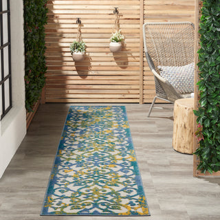 The Rug Corner Nourison Home Nourison Home - Aloha Ivory/Blue Area Rug ALH21  