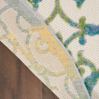 The Rug Corner Nourison Home Nourison Home - Aloha Ivory/Blue Area Rug ALH21  