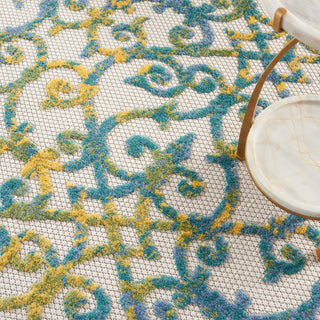 The Rug Corner Nourison Home Nourison Home - Aloha Ivory/Blue Area Rug ALH21  