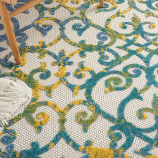 The Rug Corner Nourison Home Nourison Home - Aloha Ivory/Blue Area Rug ALH21  