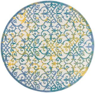 The Rug Corner Nourison Home Nourison Home - Aloha Ivory/Blue Area Rug ALH21  