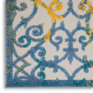 The Rug Corner Nourison Home Nourison Home - Aloha Ivory/Blue Area Rug ALH21  