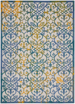 The Rug Corner Nourison Home Nourison Home - Aloha Ivory/Blue Area Rug ALH21  