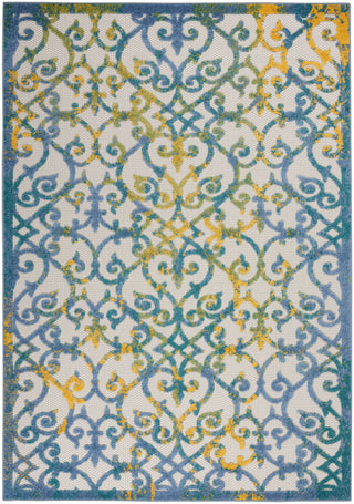 The Rug Corner Nourison Home Nourison Home - Aloha Ivory/Blue Area Rug ALH21  