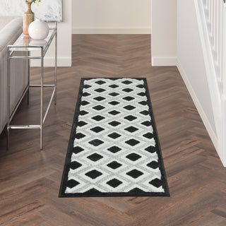 The Rug Corner Nourison Home Aloha ALH26 BLKWT Area Rugs  