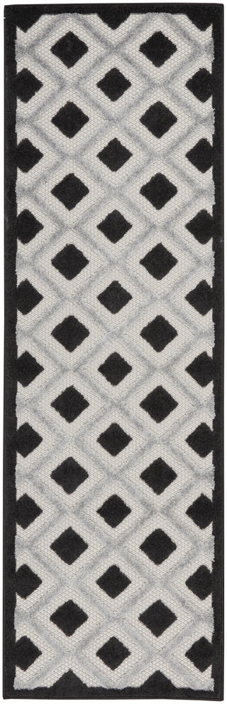 The Rug Corner Nourison Home Aloha ALH26 BLKWT Area Rugs  