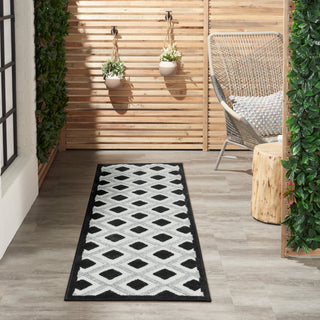 The Rug Corner Nourison Home Aloha ALH26 BLKWT Area Rugs  