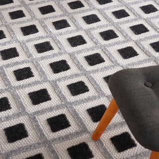 The Rug Corner Nourison Home Aloha ALH26 BLKWT Area Rugs  