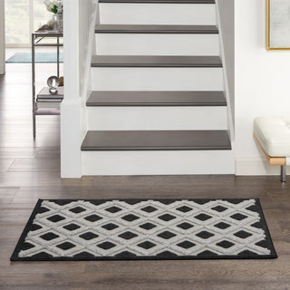 The Rug Corner Nourison Home Aloha ALH26 BLKWT Area Rugs  