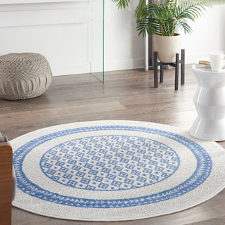 The Rug Corner Nourison Home Nourison Home - Whimsicle Ivory/Blue Area Rug WHS13  