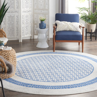 The Rug Corner Nourison Home Nourison Home - Whimsicle Ivory/Blue Area Rug WHS13  
