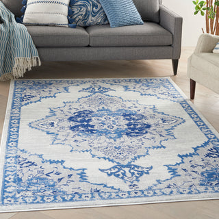 The Rug Corner Nourison Home Nourison Home - Whimsicle Ivory/Blue Area Rug WHS14  