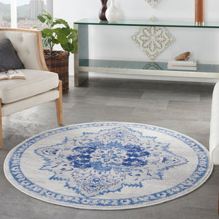The Rug Corner Nourison Home Nourison Home - Whimsicle Ivory/Blue Area Rug WHS14  